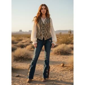 Vintage Forenza Italian‑Made Tailored Vest • Size M • Metal Buttons